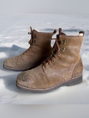 UGG Hannen TL Boots Sz 10 Waterproof Winter Leather Work Boots Chestnut Brown